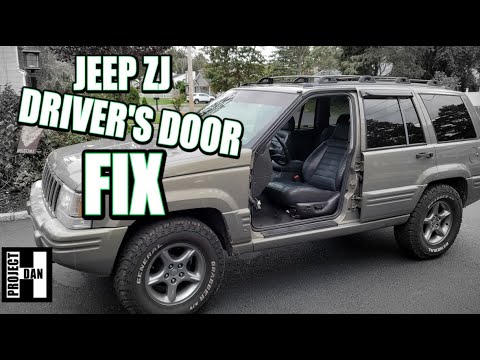 Видео: Ремонт штифта петли водительской двери JEEP GRAND CHEROKEE ZJ, защелки, фиксатора