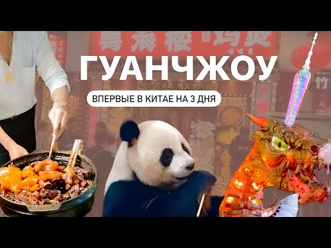Видео: ПЕРВЫЙ РАЗ В КИТАЕ 🇨🇳 ГУАНЧЖОУ ЗА 3 ДНЯ: панды, сафари, ужасная еда и красивые храмы | Гуанчжоу