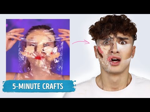 Видео: СЛЕДВАМ СКАНДАЛНИ ГРИМ ХАКОВЕ НА 5 MINUTES CRAFT