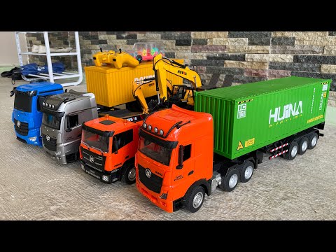 Видео: Распаковка радиоуправляемого контейнера Huina Super Big. Truck Traler
