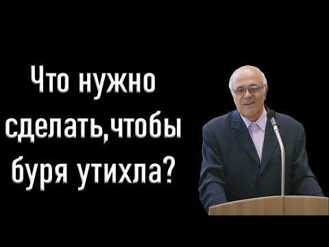 Видео: "Что нужно сделать, чтобы буря утихла?" Гамм А.