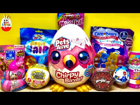 Видео: СЮРПРИЗ MIX! Miraculous, MINI VERSE, Chirpy Birds PETS Alive, Care Bears, Magiki
