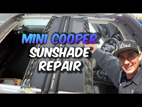 Видео: Ремонт шторки люка MINI Cooper: самостоятельный ремонт провисания и заедания (2015+)
