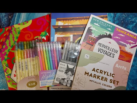 Видео: Мои новые раскраски и арт материалы. 🎨🖼📚♥️