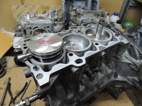 Видео: Subaru Tribeca B9 EZ30D (Ремонт ДВС) Сборка блока