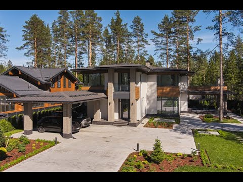 Видео: Загородный коттедж в стиле Ф.Л. Райта "под ключ". Когда мечты сбываются.