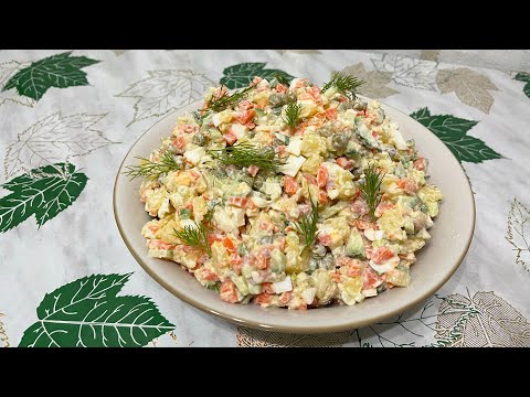 Видео: Салат с красной рыбой😋🐟