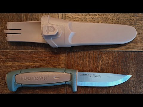 Видео: Нож TUOTOWN DEVASTATOR 3 (копия Mora Robust)