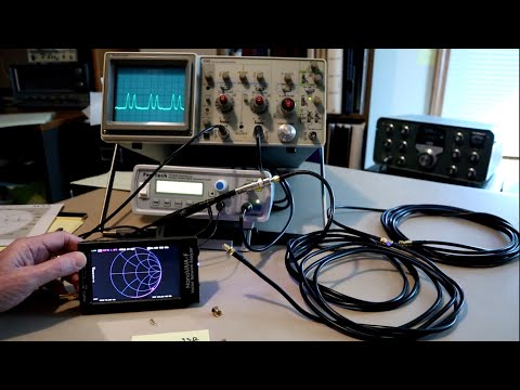 Видео: Демонстрации NanoVNA — отражения от коаксиальных линий и диаграммы Смита