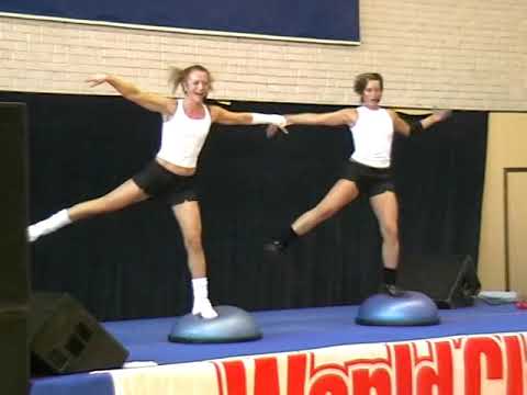 Видео: Фитнес конвенция 2007 г. World Class. Громова "bosu ball"