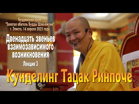 Видео: Кунделинг Тацак Ринпоче. Двенадцать звеньев взаимозависимого возникновения. Лекция 3