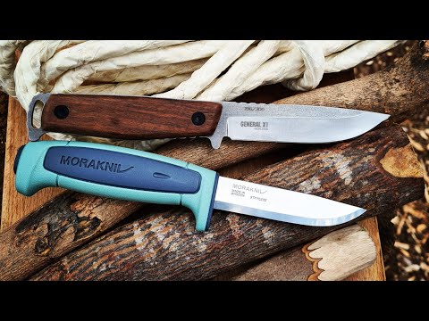 Видео: MORA BASIC VS GENERAL X1 RED STEEL/Kizlyar Supreme. ЗАРУБА БЮДЖЕТОК 1/2.