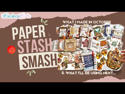 Видео: Что я сделал и разбил в октябре и бумага, которую буду использовать в этом месяце. Цель коллабора...