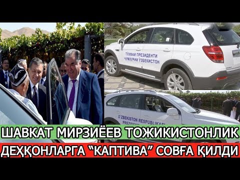 Видео: ШАВКАТ МИРЗИЁЕВ ТОЖИКИСТОНЛИК ФЕРМЕРЛАРГА "КАПТИВА" СОВҒА ҚИЛДИ