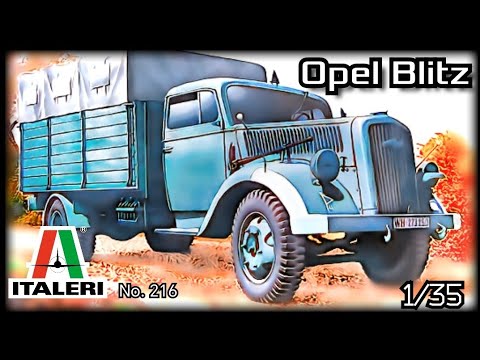 Видео: Обзор модели грузовика Kfz. 305 Opel Blitz. Italeri, 1/35.