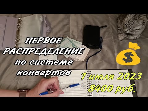 Видео: #Первое распределение по системе конвертов💌 1 июля 2023, 8400 руб.💰 Дотянуть до зарплаты💸