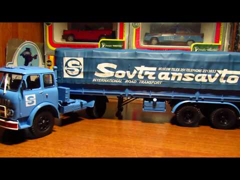 Видео: МАЗ-504В с п/п МАЗ-5205А, "Наш автопром"