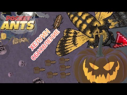 Видео: Играем в pocket ants симулятор колонии муравьёв (хелуинское обновление)