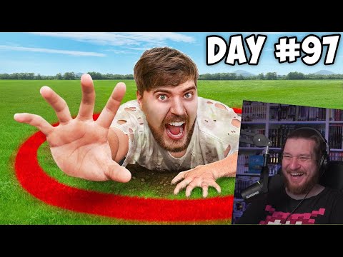 Видео: Выживи 100 Дней в Кругу, Выиграй $500,000 | РЕАКЦИЯ НА MrBeast