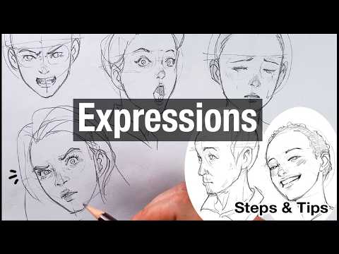 Видео: Как рисовать различные выражения лица (урок и советы)