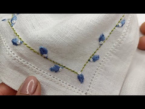 Видео: Простий та красивий дизайн Обробки Краю для початківців 💫Beautiful Design|Hand Embroidery