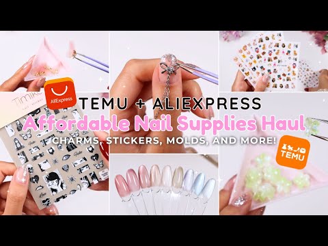 Видео: AliExpress и Temu Nail Haul 🛒🎀📦 Подвески / Инструменты / Наклейки / Другое