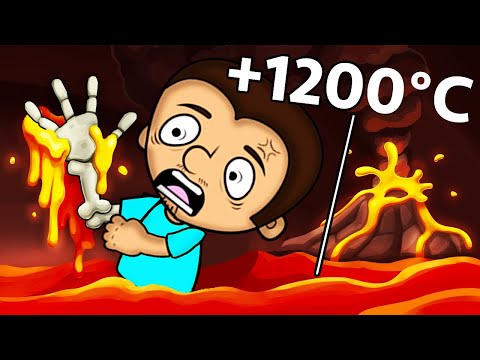 Видео: Что если упасть в кратер вулкана