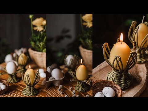 Видео: Великодня квітка-підставка для писанки.  Варіант 1.