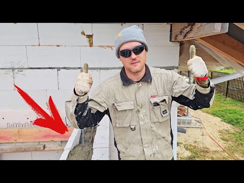 Видео: ЗАЛИВКА АРМОПОЯСА РУКАМИ! ЗАМКНУЛИ ГАРАЖ МЕЧТЫ!