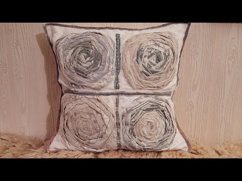 Видео: Утилизация тюля. Tulle recycling #хламвдело.Шью объёмную розу из тюля.