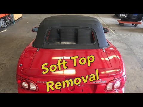 Видео: Снятие мягкого верха Miata / Шаг за шагом / NA и NB