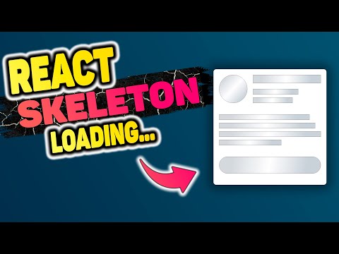 Видео: СКЕЛЕТОН с анимацией загрузки! React, SCSS