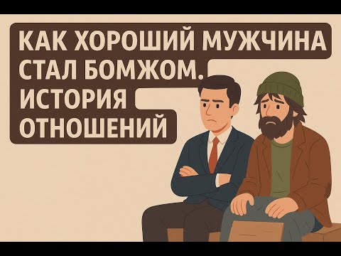 Видео: Как хороший мужчина стал бомжом. История отношений