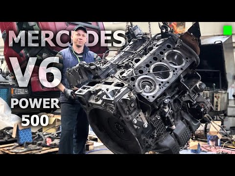 Видео: Профессионал собрал двигатель Mercedes V6 и запустил его