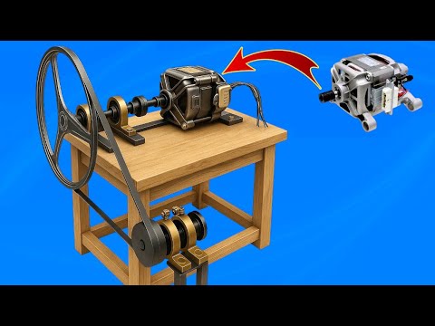 Видео: Гениальные DIY-Машины из Старых Двигателей Стиральных Машин, Которые Шокируют Мир Столярного Дела!