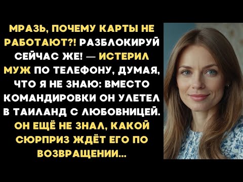 Видео: Мразь, почему карты не работают？ — истерил муж  Вместо командировки он улетел в Таиланд с любо