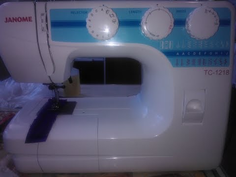 Видео: Швейная машина Janome TC-1218 шьет назад. Решение проблемы