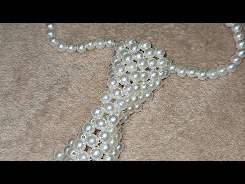Видео: Галстук из бусин. Туториал