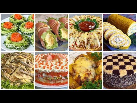 Видео: Шикарный Праздничный Новогодний Стол Меню из 8 Блюд на Новый Год 2025!!! / Закуски / Салаты / Торт