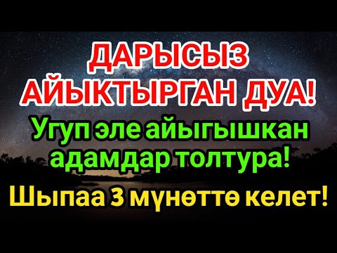 Видео: МИҢДЕГЕН АДАМДАР ДАРЫСЫЗ АЙЫГЫП КЕТТИ! Пайгамбардын дубасы керемет кылды! 🤲