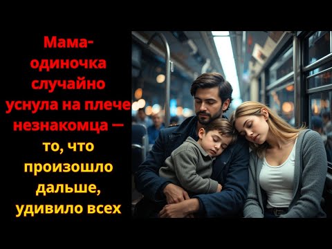 Видео: Мама-одиночка случайно уснула на плече незнакомца — то, что произошло дальше, удивило всех