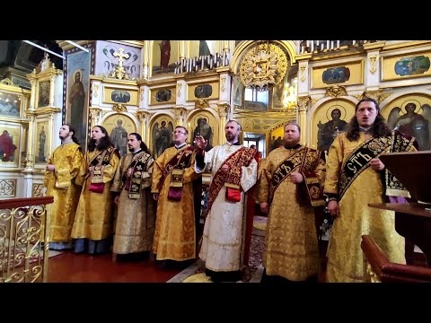 Видео: Символ веры на Литургии (МОЩНО!) - хор диаконов с народом, регент протд. Иоанн Ганчин