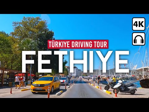 Видео: ФЕТХИЕ, Турция 🇹🇷 Автомобильный тур в 4K по пляжному раю Муглы