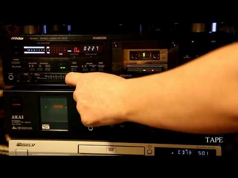 Видео: Кассетная дека Victor TD-V66 - тест на запись / Victor TD-V66 - recording test on used cassettes