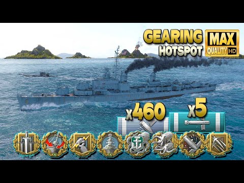 Видео: Gearing: 10 эсминцев и 4 подводных лодки в одном бою - World of Warships