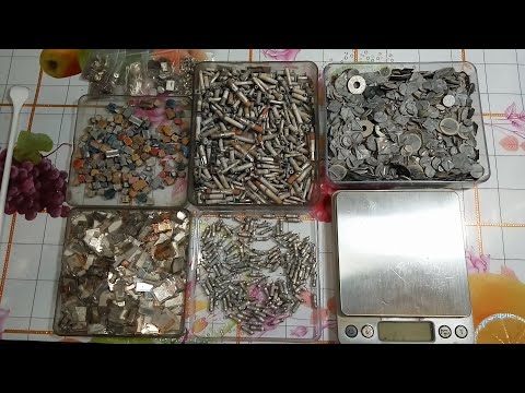 Видео: СЕРЕБРО из небольшого количества конденсаторов и контактов