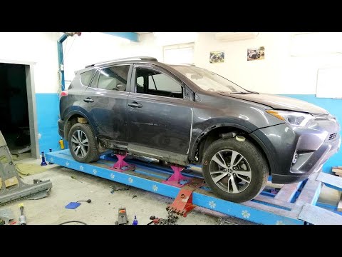 Видео: Toyota RAV4 . Вытяжка кузова. Примерка дверей.