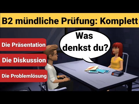Видео: Устный экзамен по немецкому языку B2 | Презентация, обсуждение и решение задач.