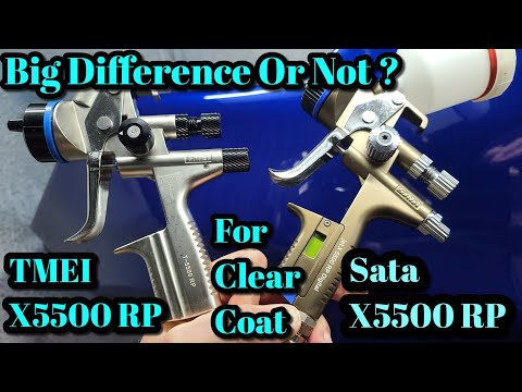 Видео: TMEI X5500 RP V SATA X5500 RP Краскопульты с прозрачным лаком, оригинальные против китайских Ntoo...