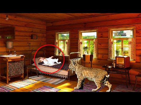 Видео: Рысь каждую ночь шипела на малыша. Вы не поверите, когда узнаете причину!